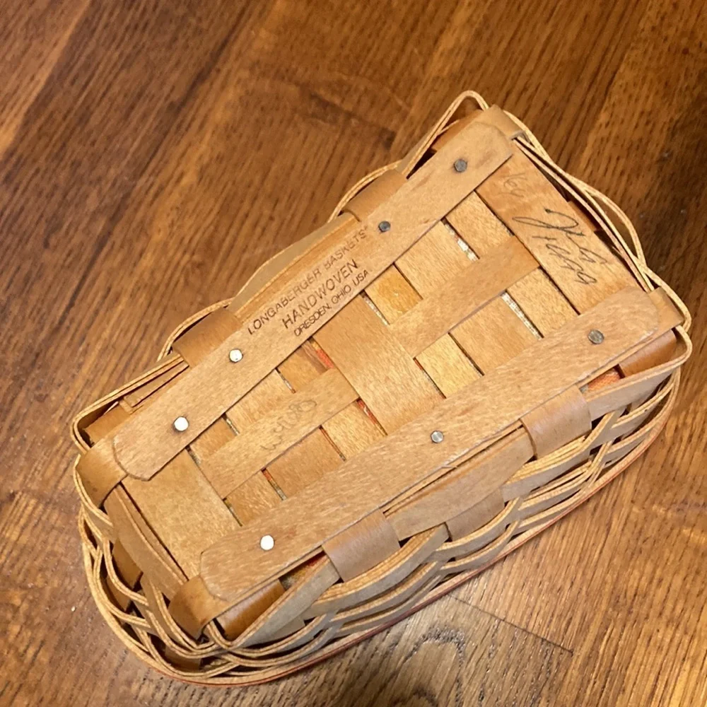 LONGABERGER 1999 Candy Corn Basket Combo